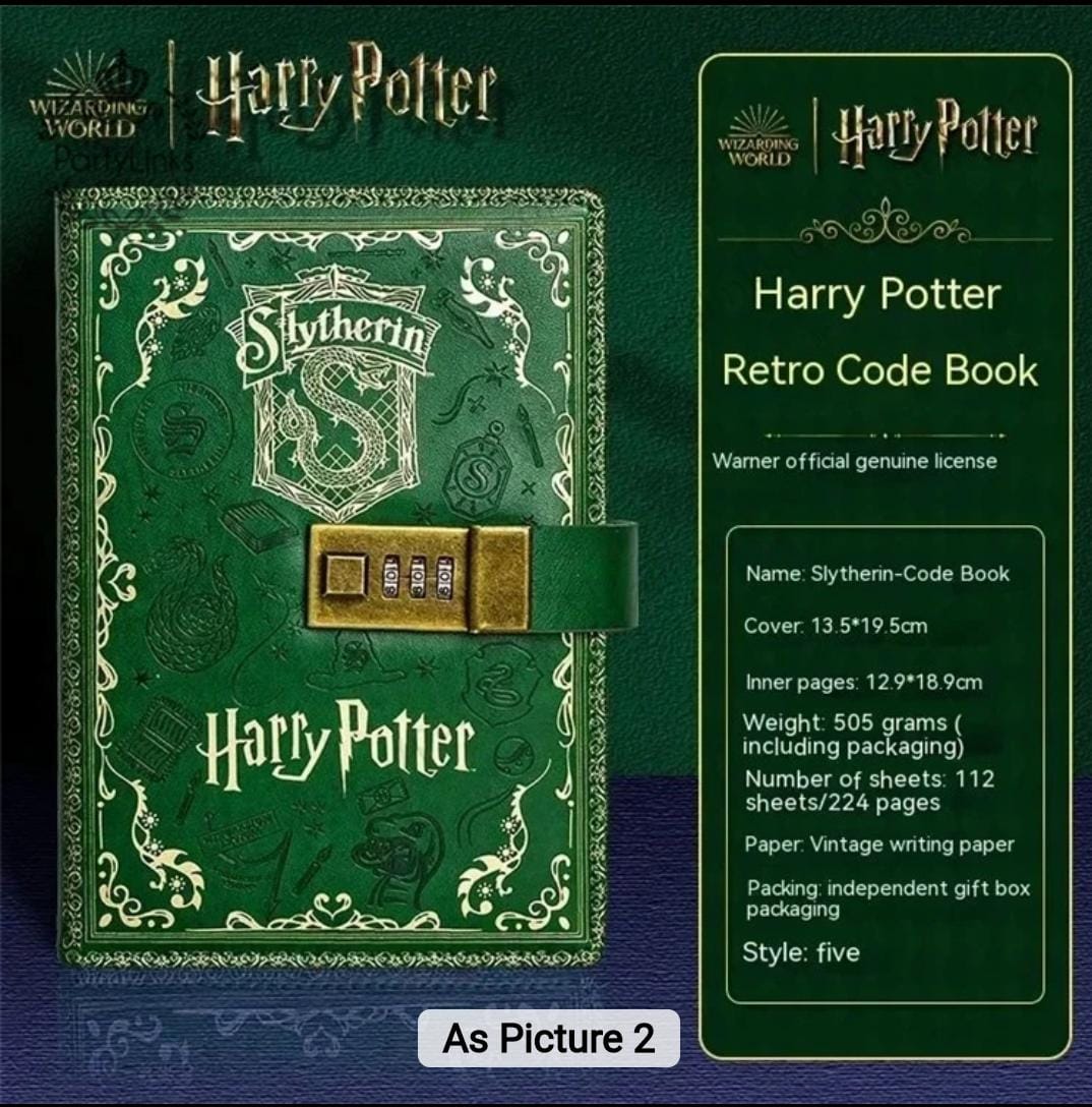 Harry Potter Collectable Retro Code Book (Select From Drop Down Menu)