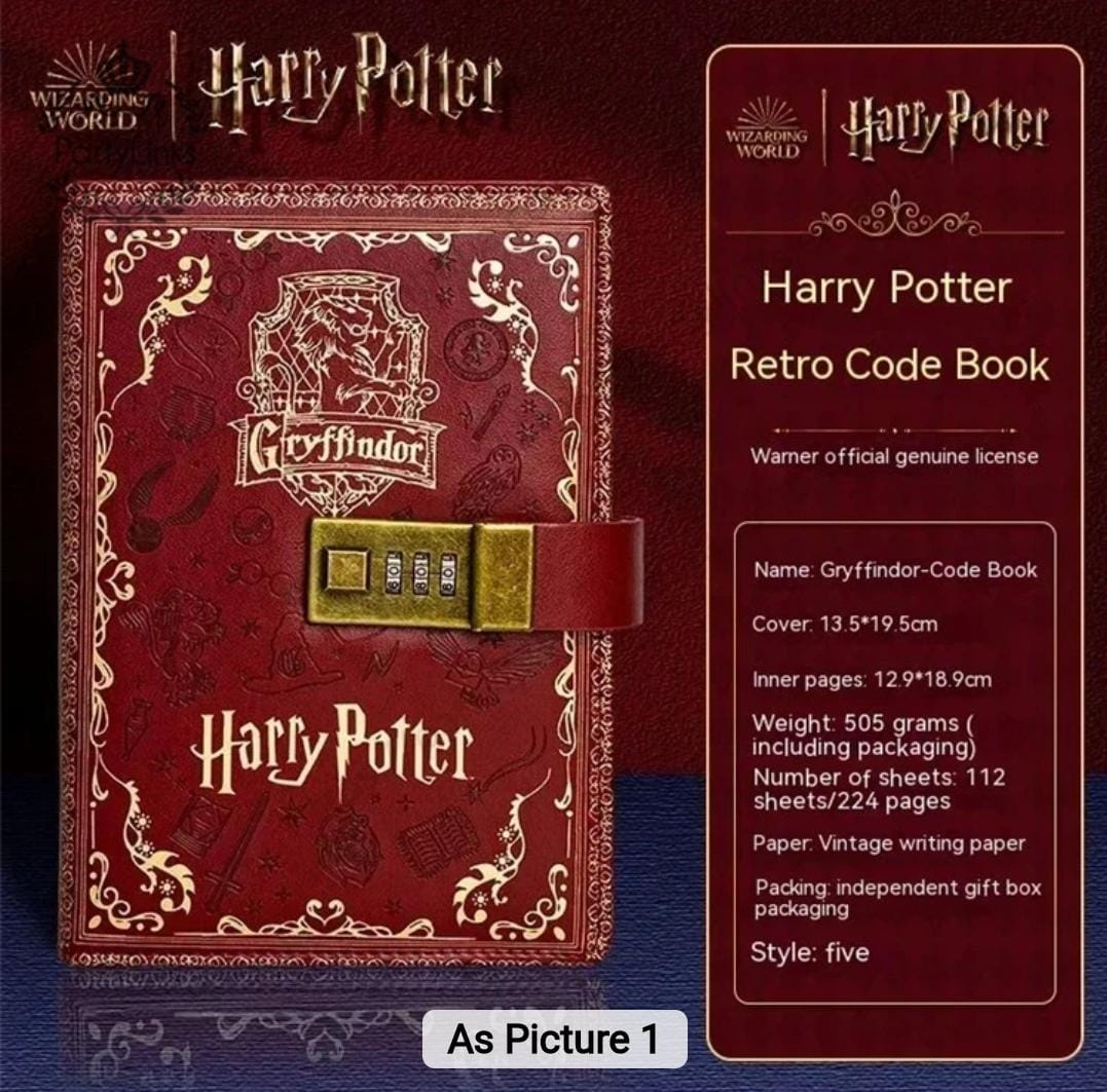 Harry Potter Collectable Retro Code Book (Select From Drop Down Menu)