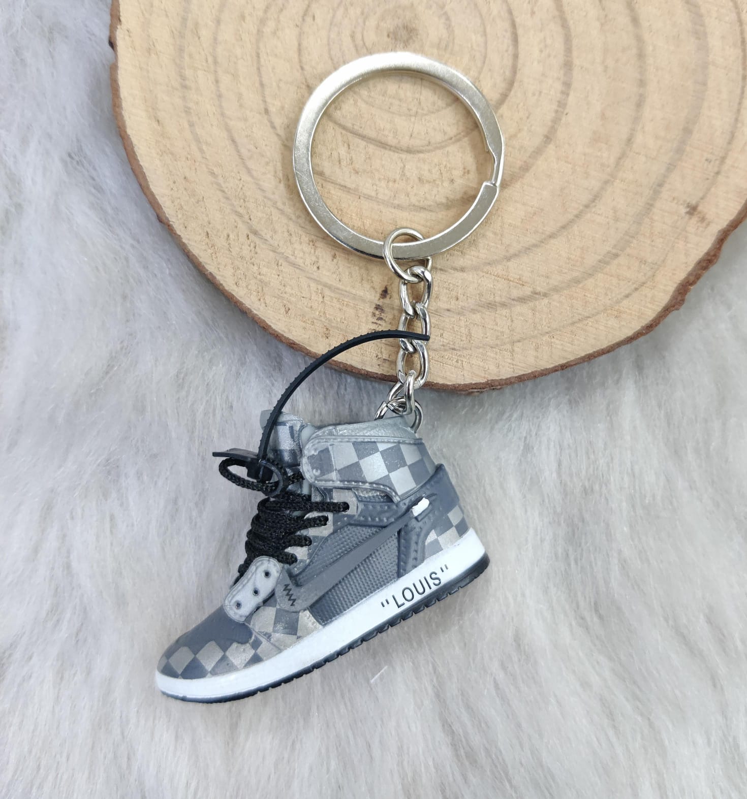 3D Sneaker Keychain - Grey