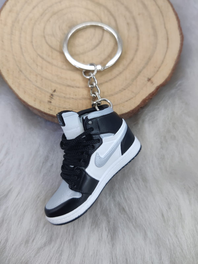 3D Sneaker Keychain - Black And White