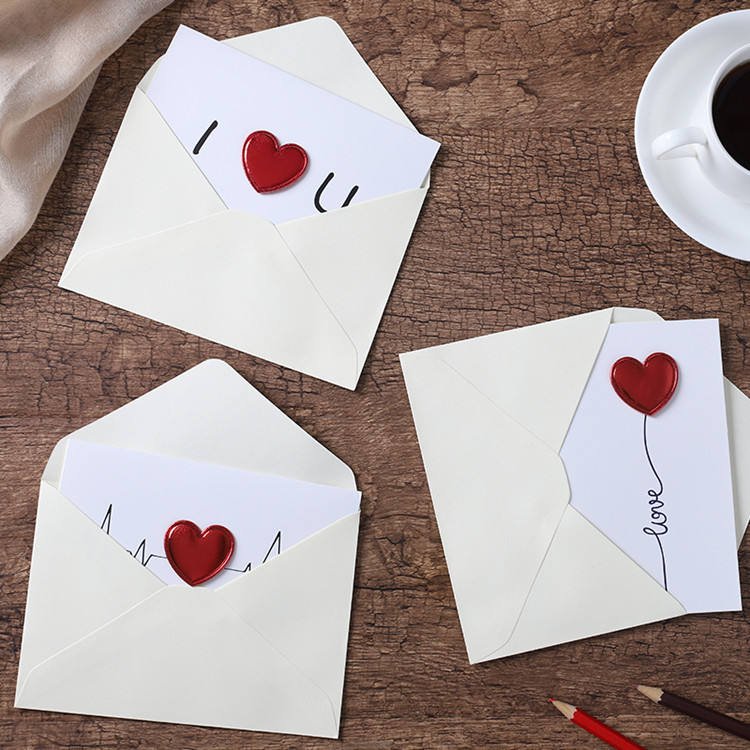 Glossy Heart Greeting Card (Select From Drop Down)