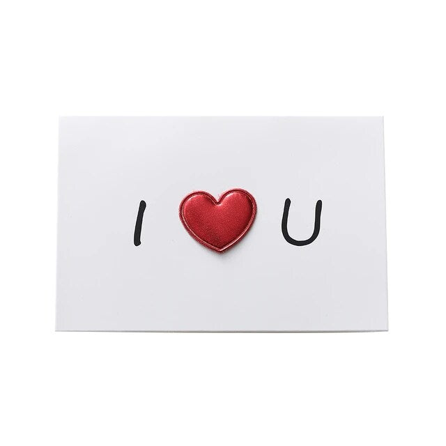 Glossy Heart Greeting Card (Select From Drop Down)