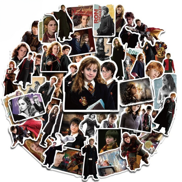 Harry Potter Character Stickers - Pack Of  50 Stickers