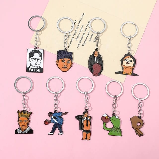 The Office Enamel Keychains (Select From Drop Down Menu)