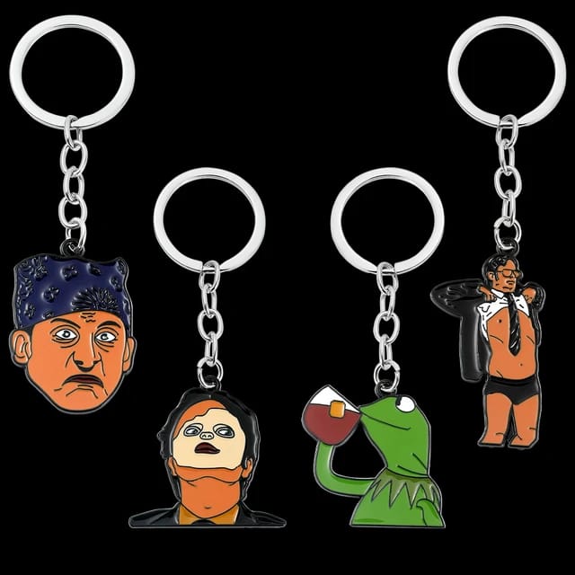 The Office Enamel Keychains (Select From Drop Down Menu)