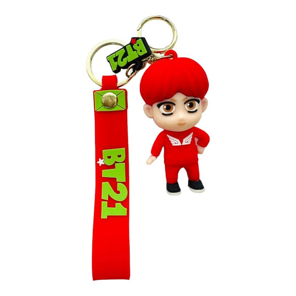 Bts J.hope 3D Silicon Keychain With Bagcharm and Strap