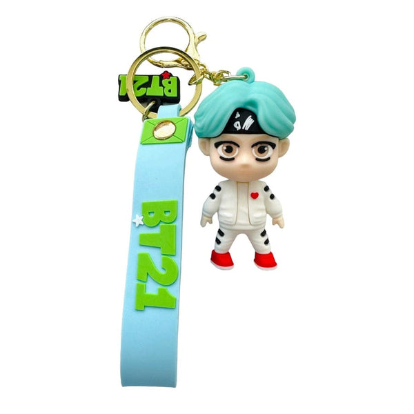 Bts Suga 3D Silicon Keychain With Bagcharm and Strap