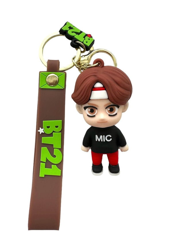Bts Jin 3D Silicon Keychain With Bagcharm and Strap