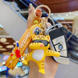 Street Dancer Cat 3D Silicon Keychain With Bagcharm and Strap (Select From Drop Down)