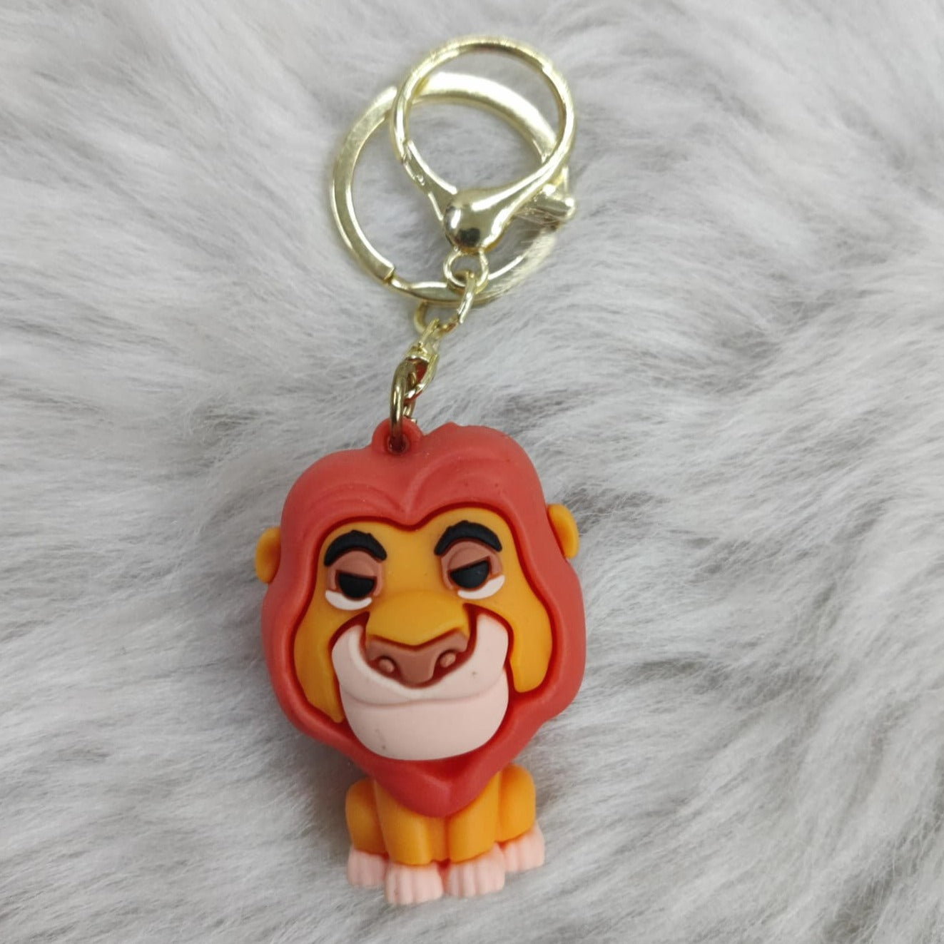 Lion 3D Silicon Keychain With Bagcharm