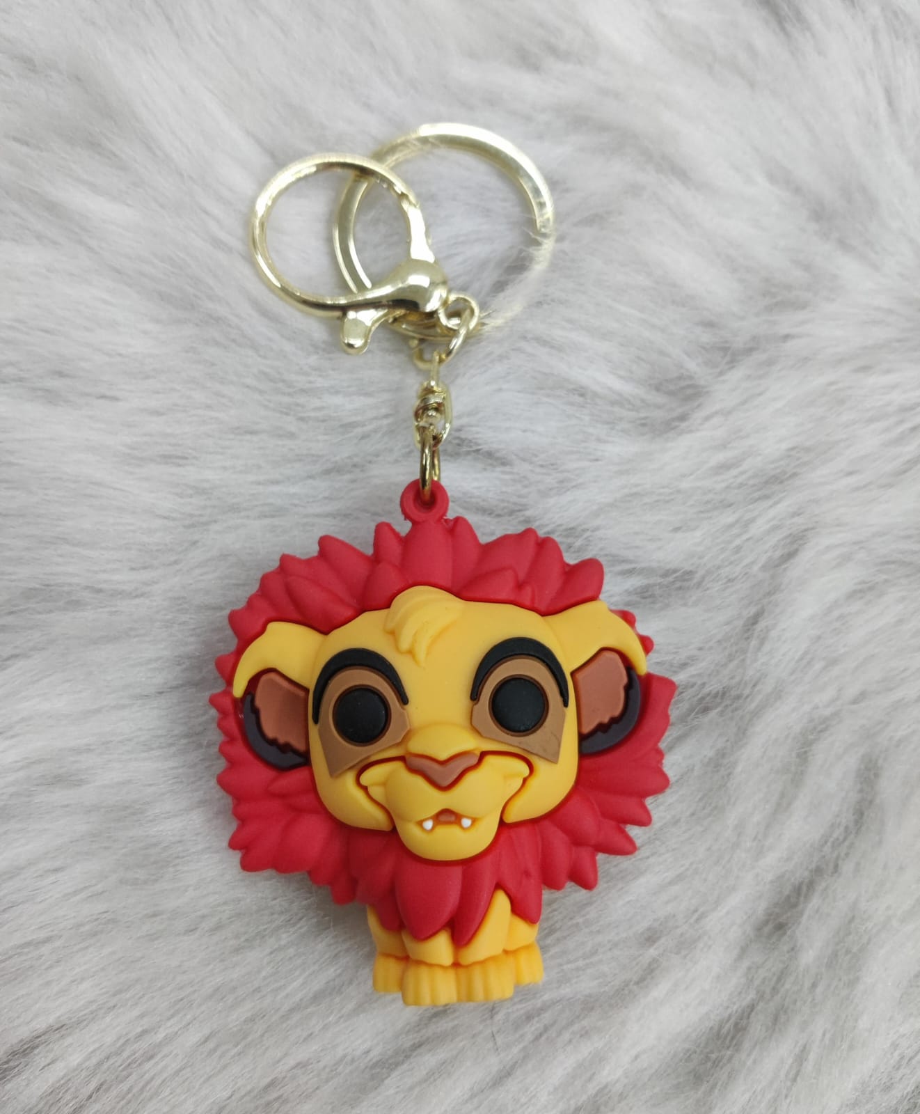 Lion 3D Silicon Keychain With Bagcharm