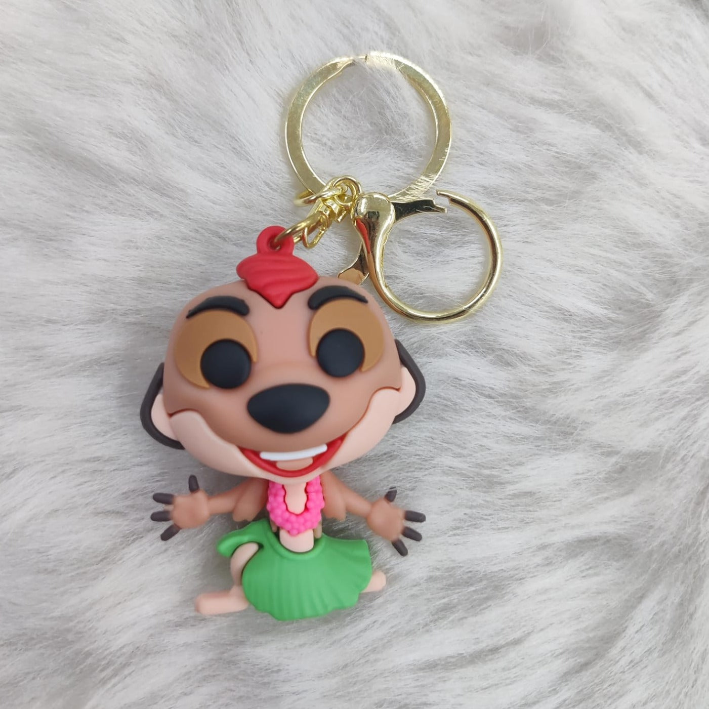 Lion 3D Silicon Keychain With Bagcharm