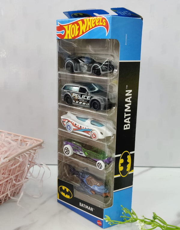 Hot Wheels Batman Set of 5 Vehicles Exclusive Collection - No Cod Allowed On this Product - Prepaid Orders Only.