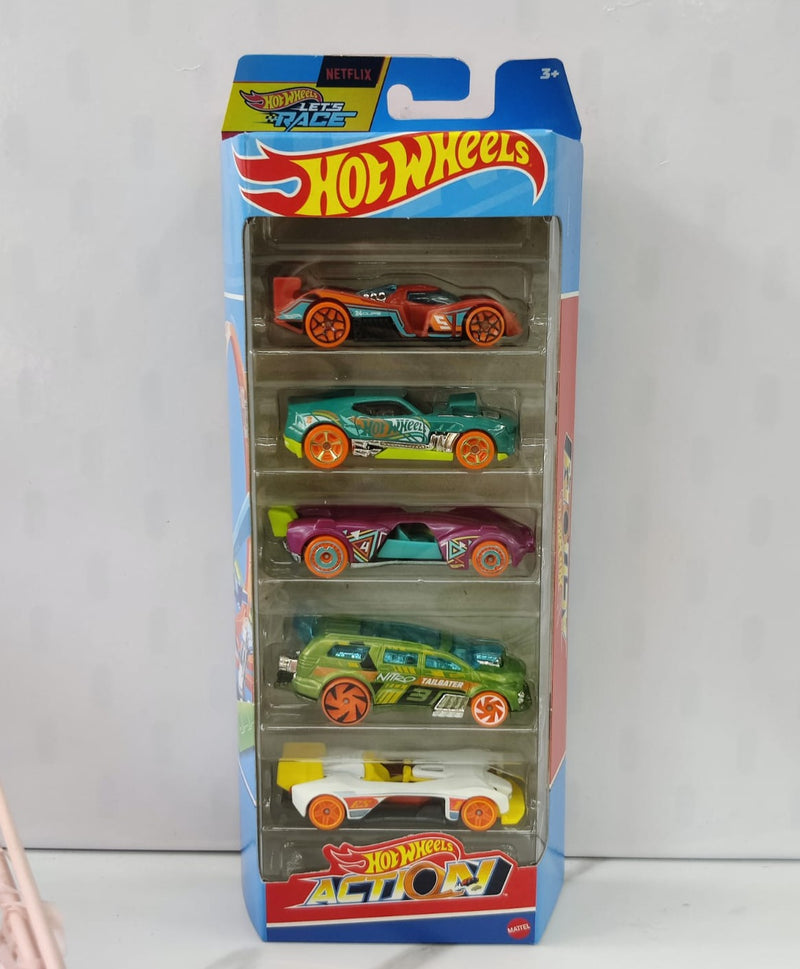 Hot Wheels Action Set of 5 Vehicles Exclusive Collection - No Cod Allowed On this Product - Prepaid Orders Only