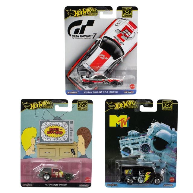 Hot Wheels Premium Pop Culture Vehicles Exclusive Collection - Select From Drop Down Menu - No Cod Allowed On this Product - Prepaid Orders Only.