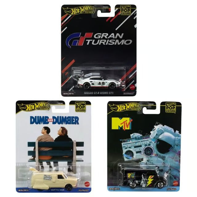 Hot Wheels Premium Pop Culture Vehicles Exclusive Collection - Select From Drop Down Menu - No Cod Allowed On this Product - Prepaid Orders Only.