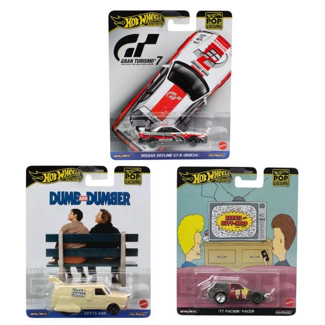 Hot Wheels Premium Pop Culture Vehicles Exclusive Collection - Select From Drop Down Menu - No Cod Allowed On this Product - Prepaid Orders Only.