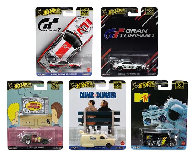 Hot Wheels Premium Pop Culture Vehicles Exclusive Collection - Select From Drop Down Menu - No Cod Allowed On this Product - Prepaid Orders Only.