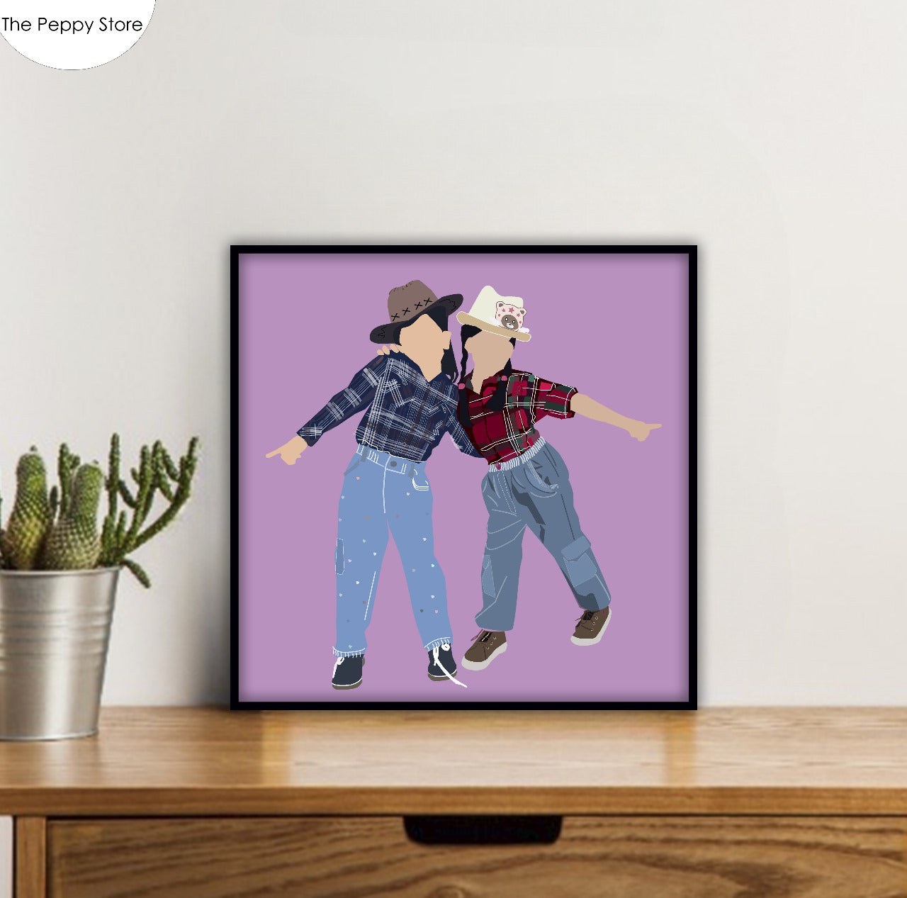 Personalised Illustration art Frame (Select From Drop Down) (No Cod Allowed On This Product) - Prepaid Orders Only