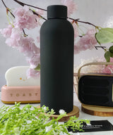 Personalised Cool Insulated Bottle 500 Ml Name Engraved - Black