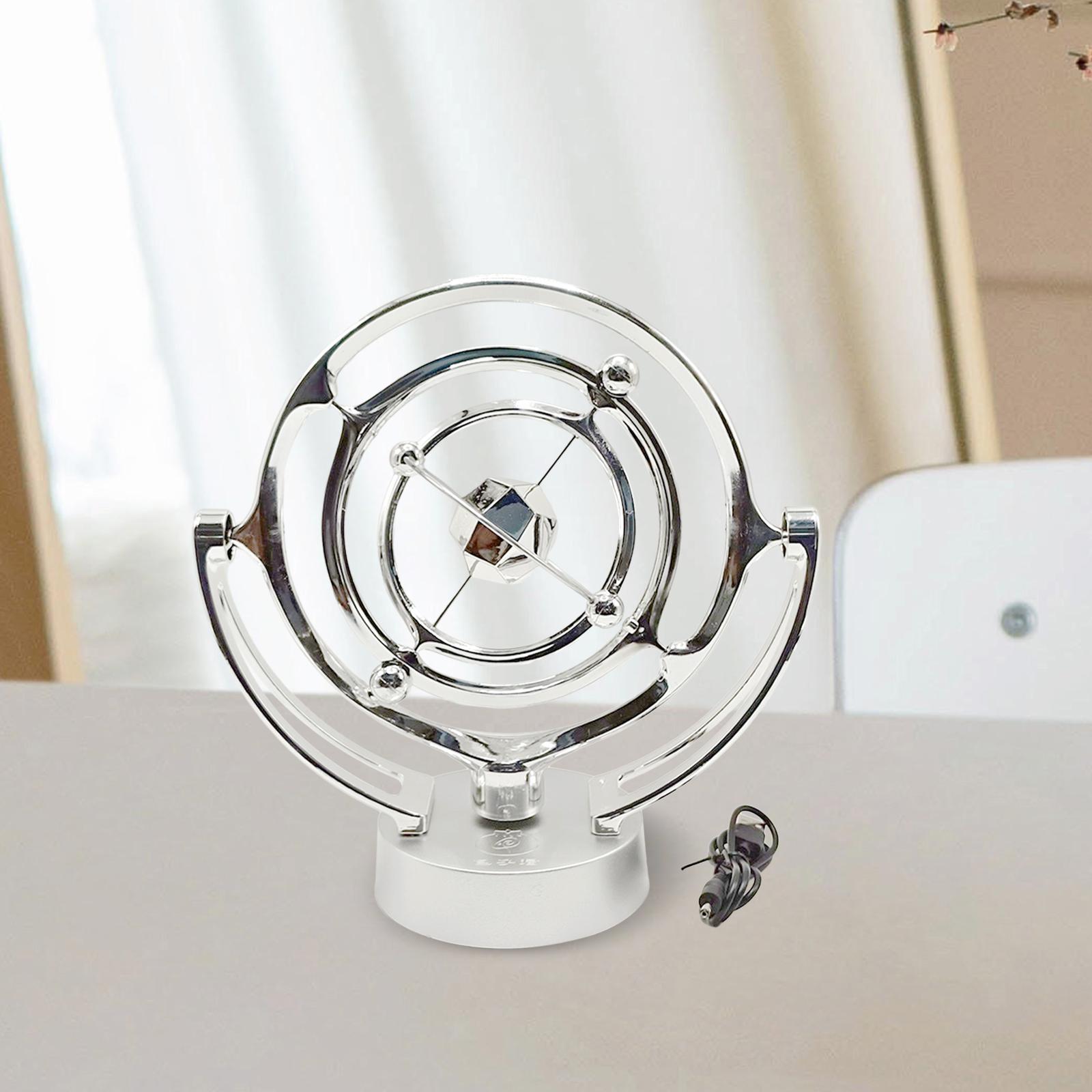 Perpetual Motion Swing Sphere Collectable Show Piece - Battery And Usb - Silver