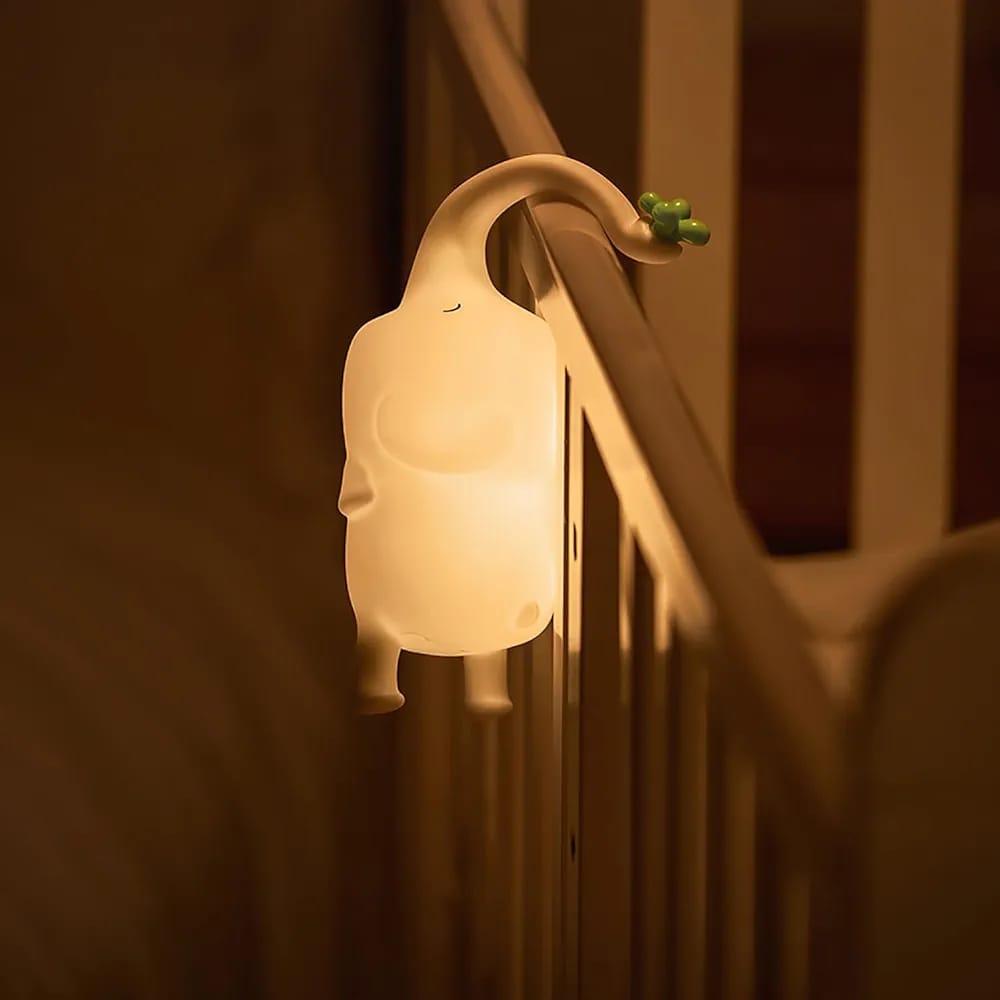 Cute  Elephant Silicon Touch Lamp - USB Chargeable