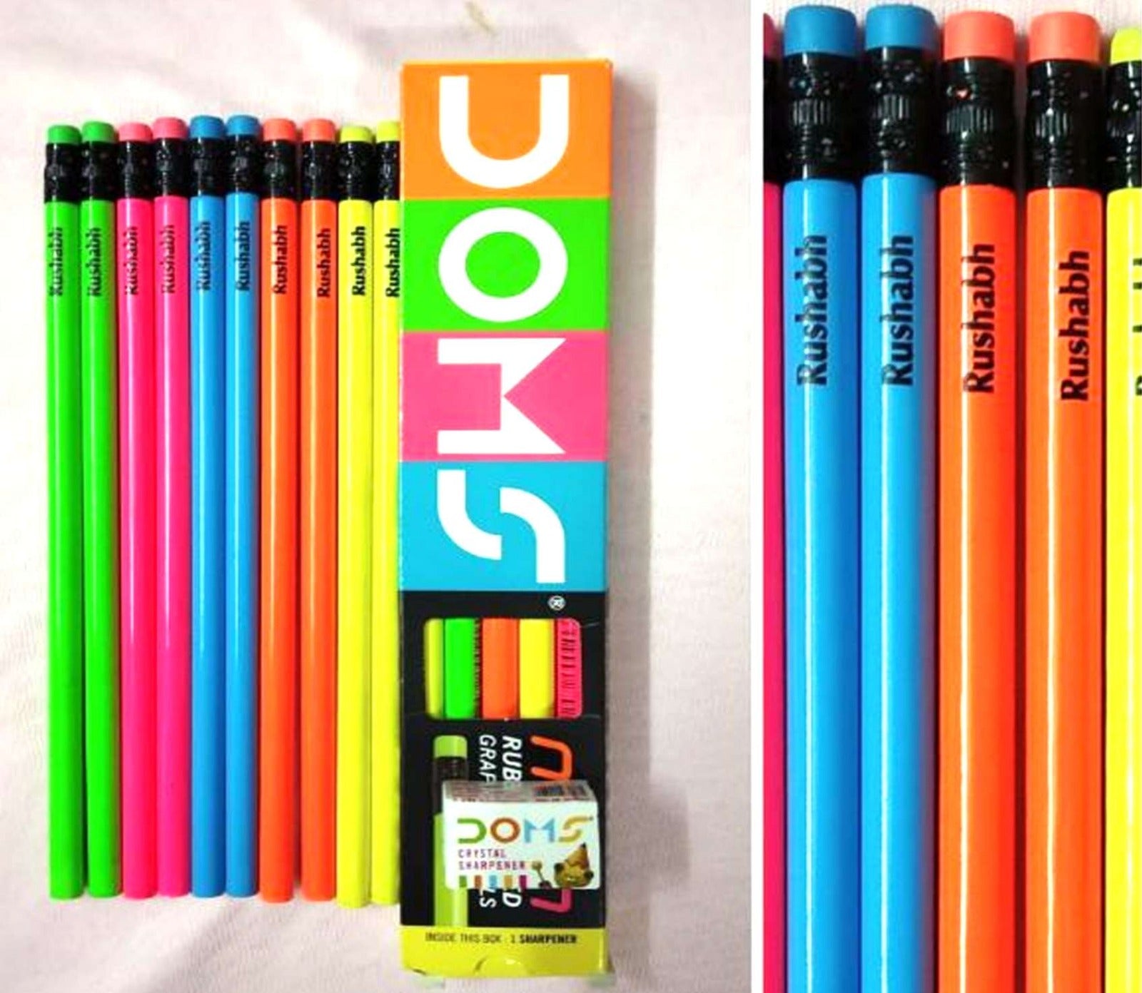 Personalised Name Engaved Pencils (Set of 10 Pencils)