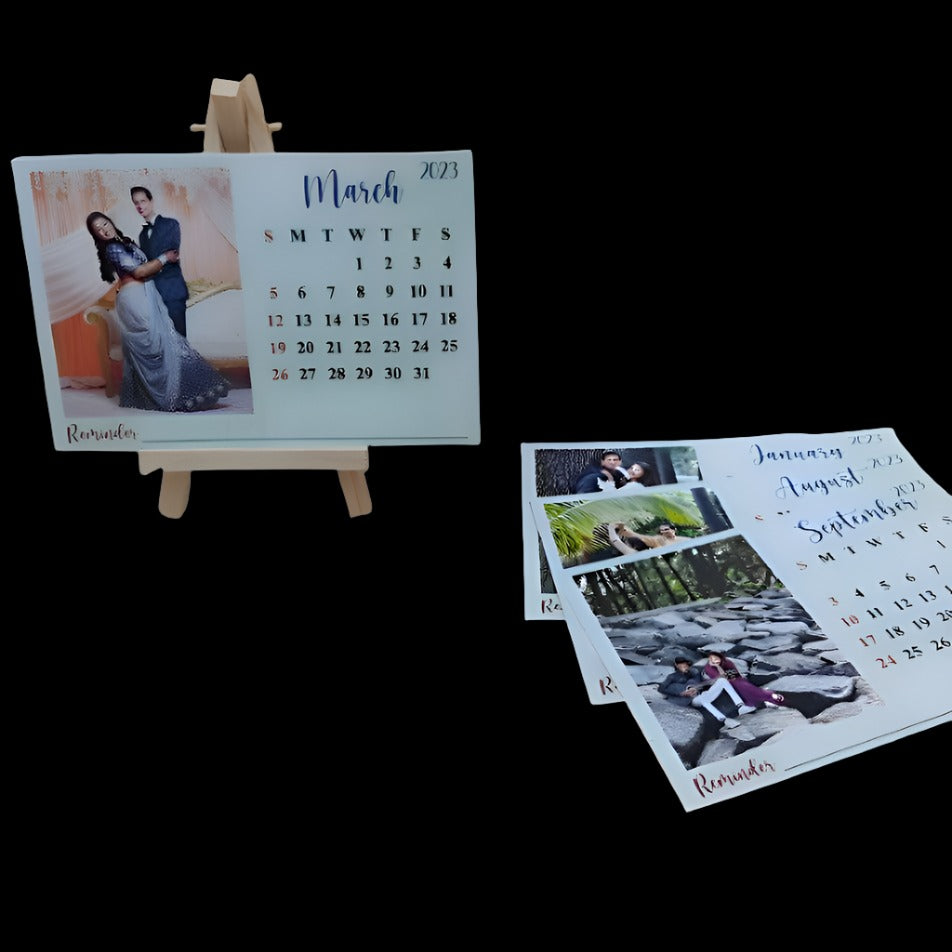 Customised 12 Months Photo Calendar 2024 (No Cod Allowed On This Product) - Prepaid Orders Only