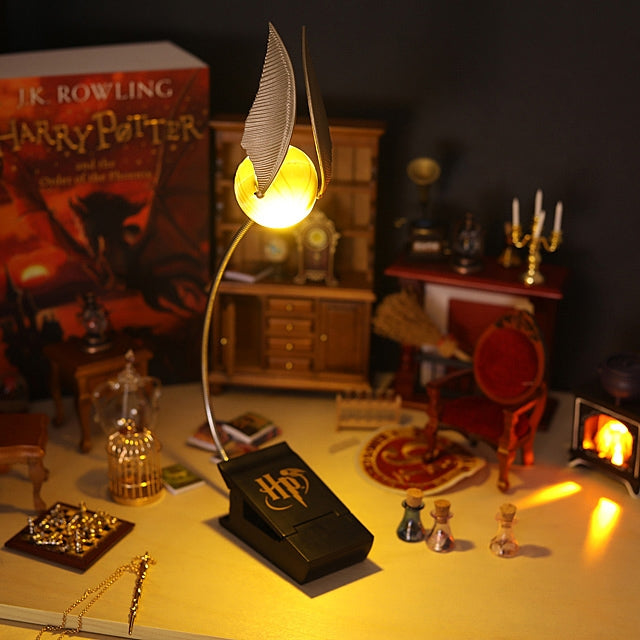 Harry Potter Inspired Quidditch Snitch Clip Book Lamp