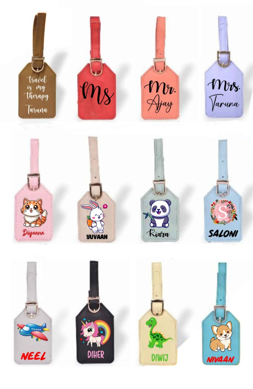 Personalised Bag Tags - Prepaid Orders Only - No COD Allowed On Personalised Orders