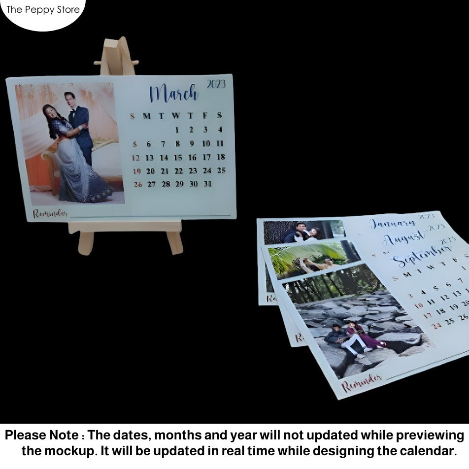 Customised 12 Months Photo Calendar 2024 (No Cod Allowed On This Product) - Prepaid Orders Only