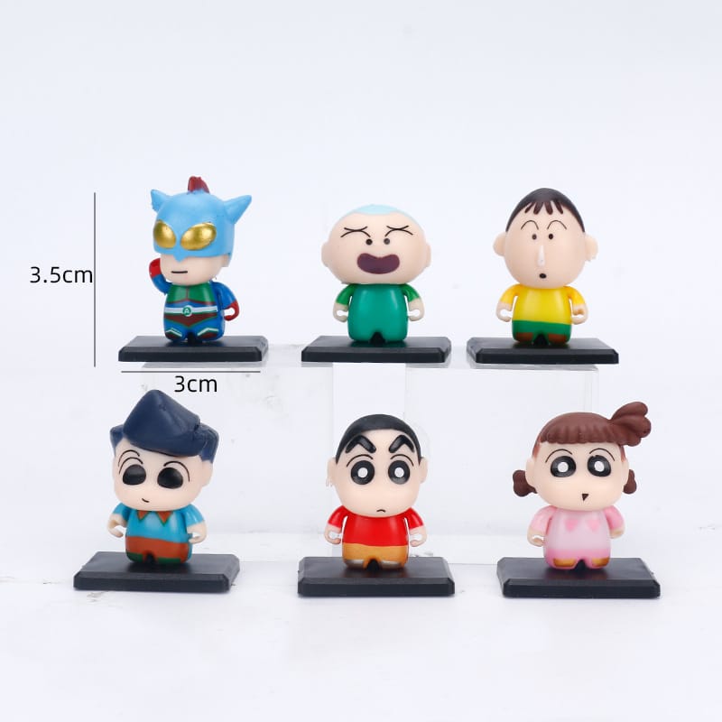 Shinchan Set of 6 Mini Figures