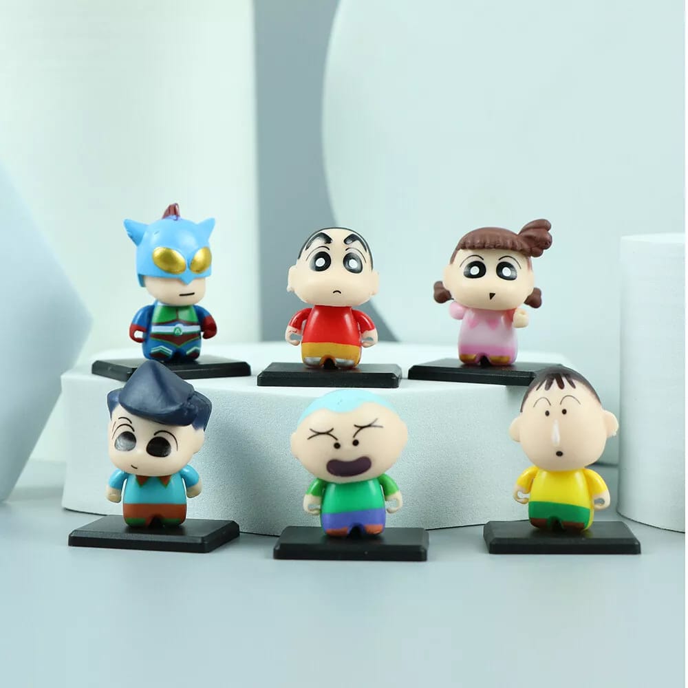 Shinchan Set of 6 Mini Figures