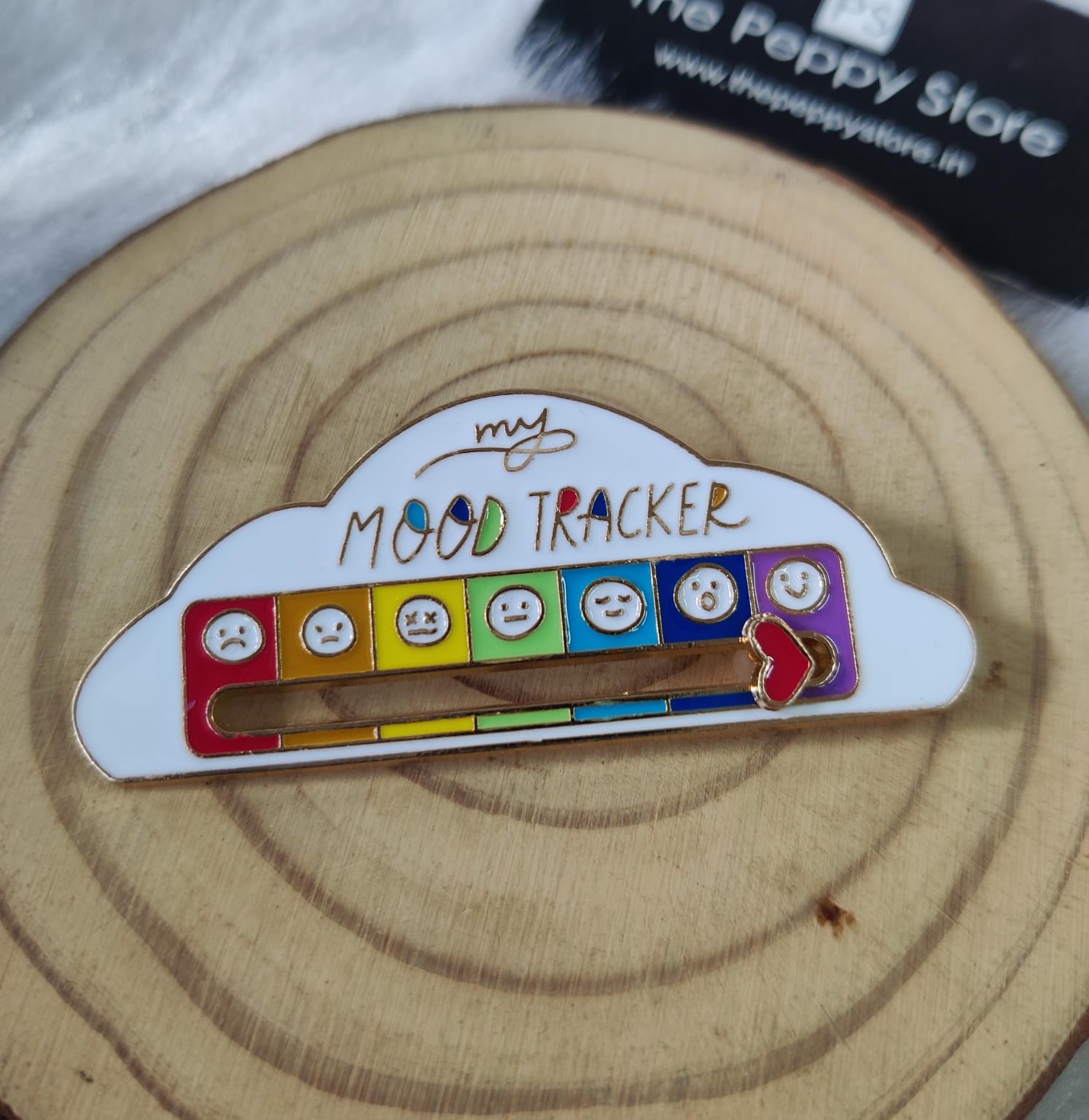 Mood Tracker Brooch Pin