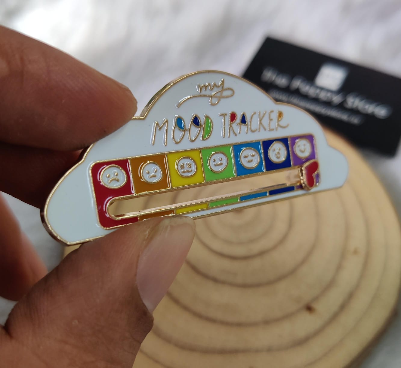 Mood Tracker Brooch Pin