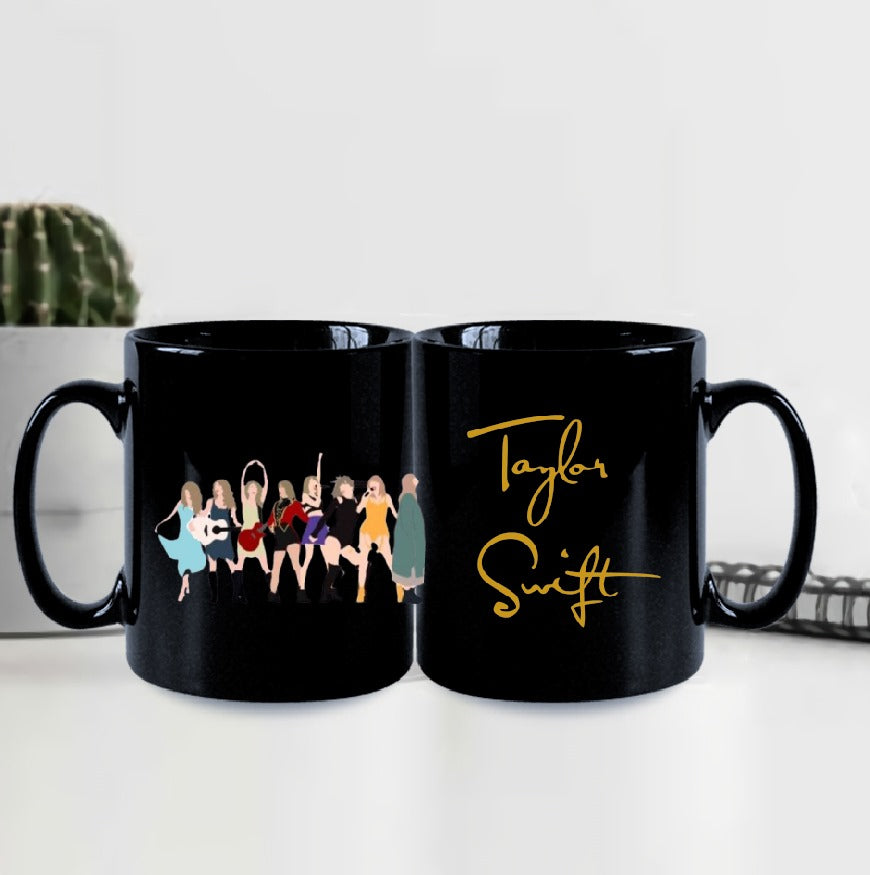 Taylor Swift Black 3D Ceramic Coffee Mug