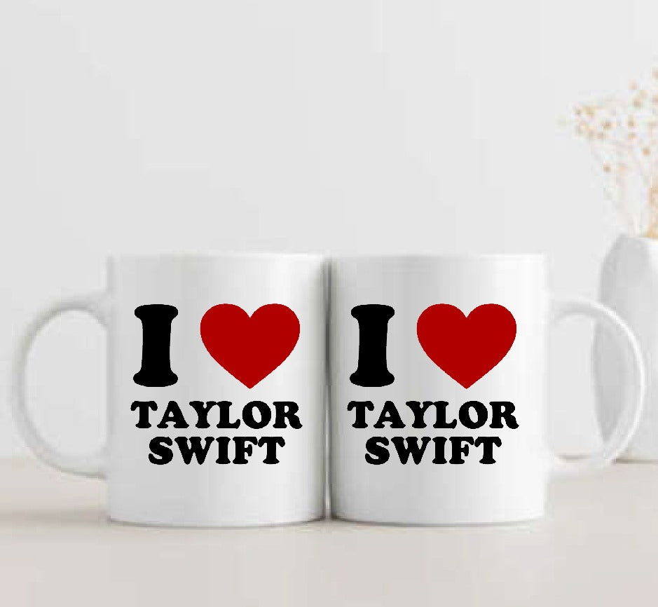 I Love Taylor Swift 3D Ceramic Coffee Mug