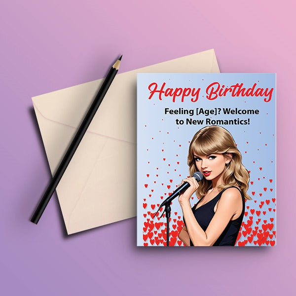 Taylor Swift Happy Birthday Card