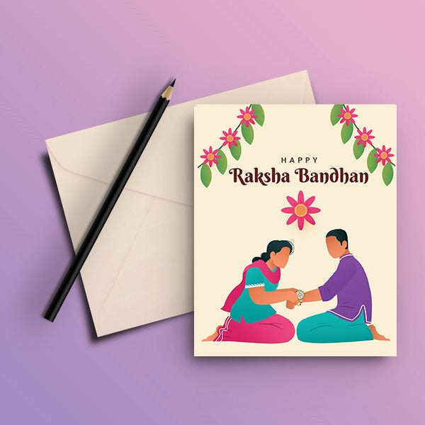 Happy Raksha Bandhan Greeting Card