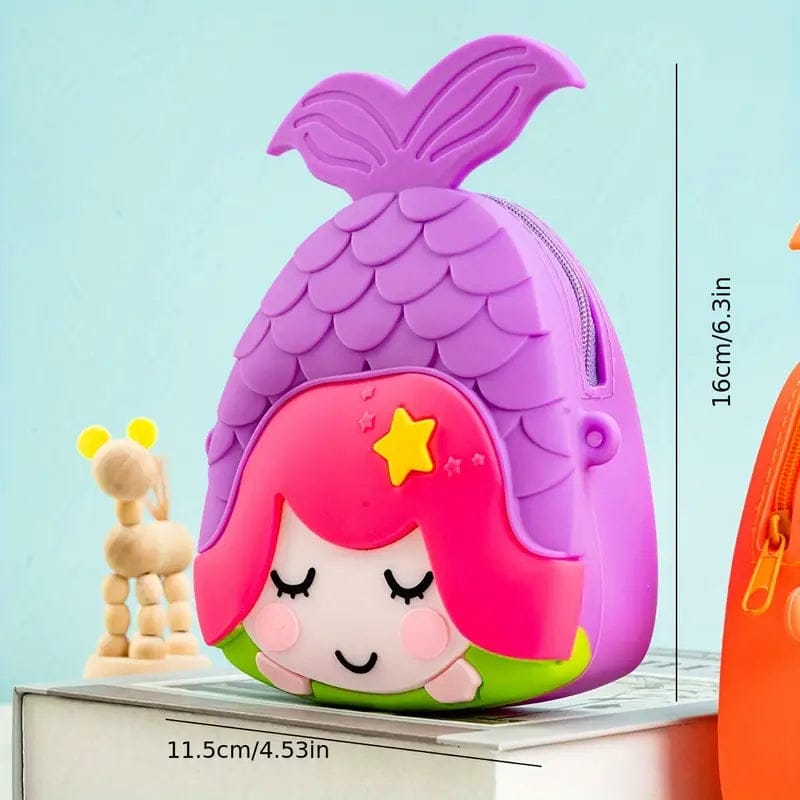 Cute Mermaid Design Combo For Kids With Mirror, Comb and Silicon Keychain (Select From Drop Down Menu)