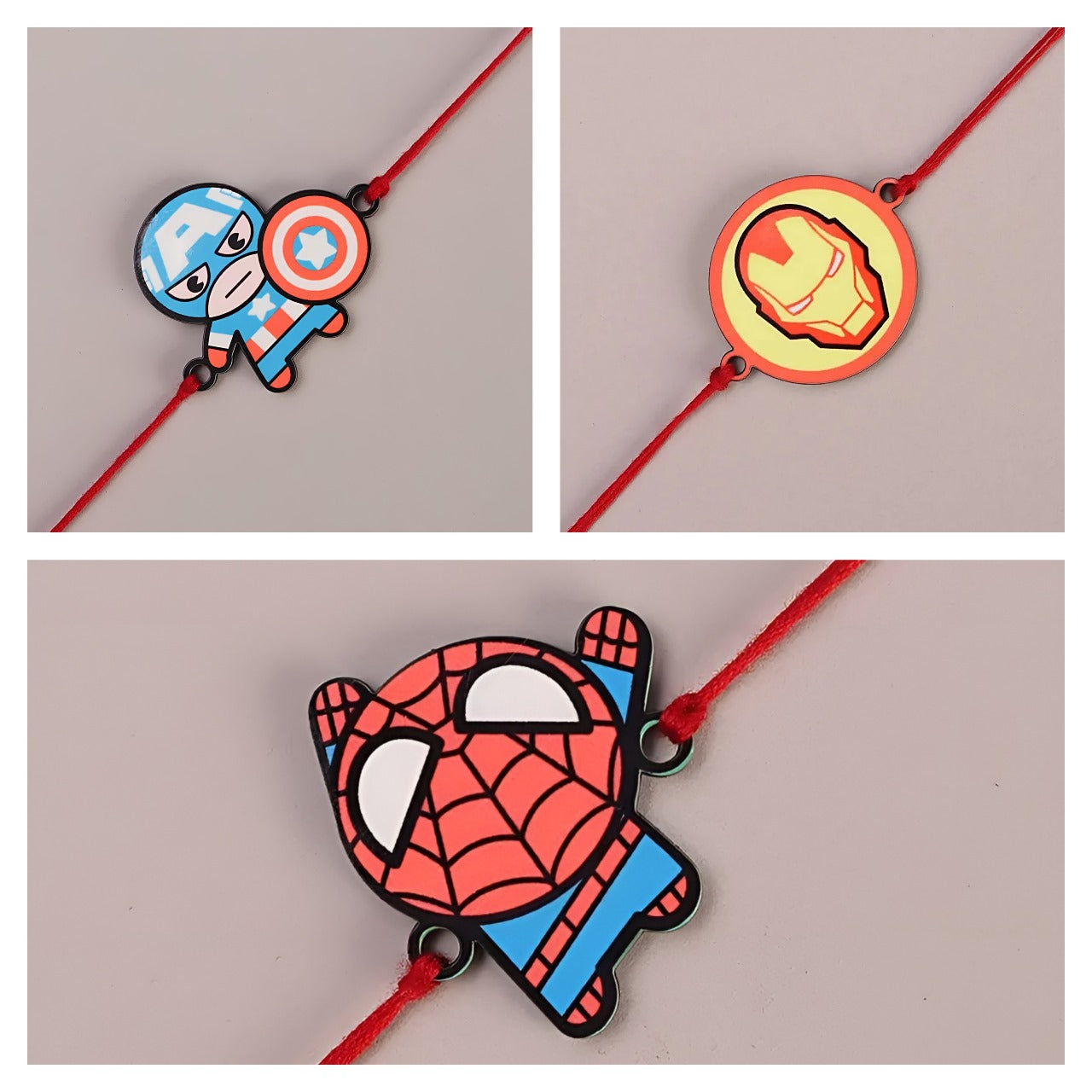 Superheroes Rakhi (Select From Drop Down Menu)