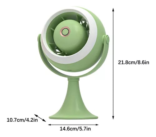 Turbomax Rechargeable Portable Fan - Mint Green