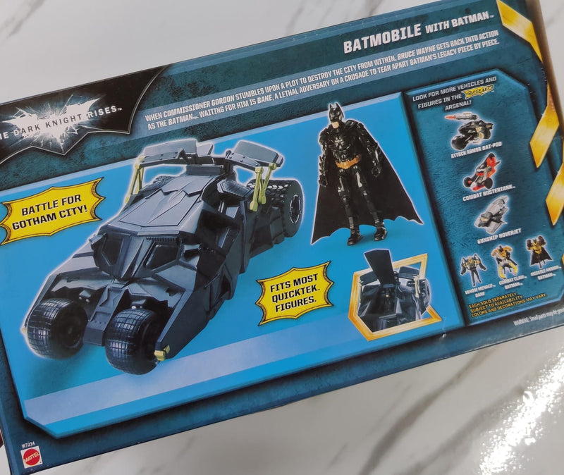 Batmobile With Batman - 'The Dark Knight Rises' Exclusive Collection - (No Cash On Delivery Allowed On This Product)- Prepaid Orders Only