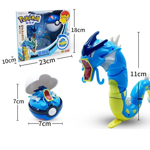 Pokemon Gyarados Cool Transform With Pokeball Collectable Figure (No Cash On Delivery Allowed On This Product) - Prepaid Order Only