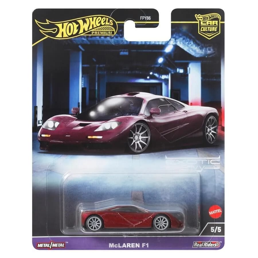 Hot Wheels Exotic Envy McLaren F1 Vehicles Exclusive Collection