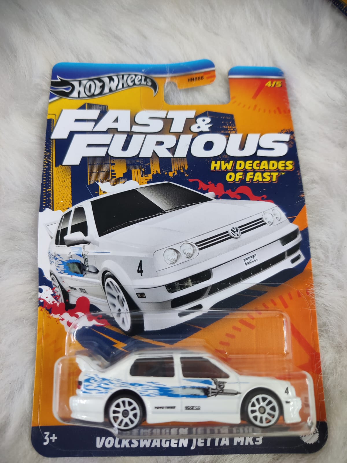 Hot Wheels Fast & Furious - Decades Of Fast Volkswagen Jetta Mk3 Vehicles Exclusive Collection  - No Cod Allowed On this Product - Prepaid Orders Only.