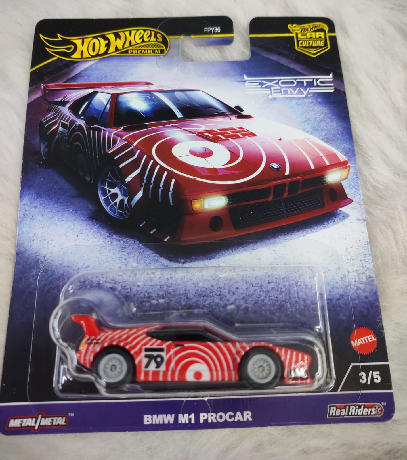 Hot Wheels Exotic Envy BMW M1 Procar Vehicles Exclusive Collection - No Cod Allowed On this Product - Prepaid Orders Only.