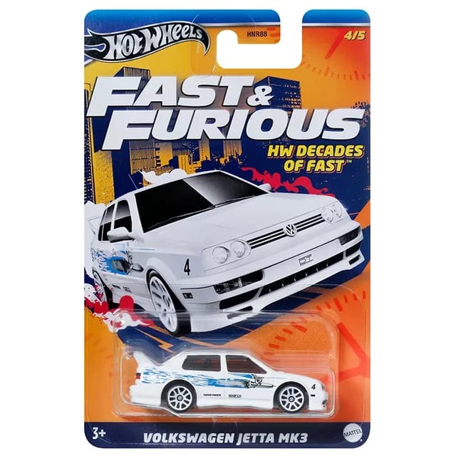 Hot Wheels Fast & Furious - Decades Of Fast Volkswagen Jetta Mk3 Vehicles Exclusive Collection  - No Cod Allowed On this Product - Prepaid Orders Only.