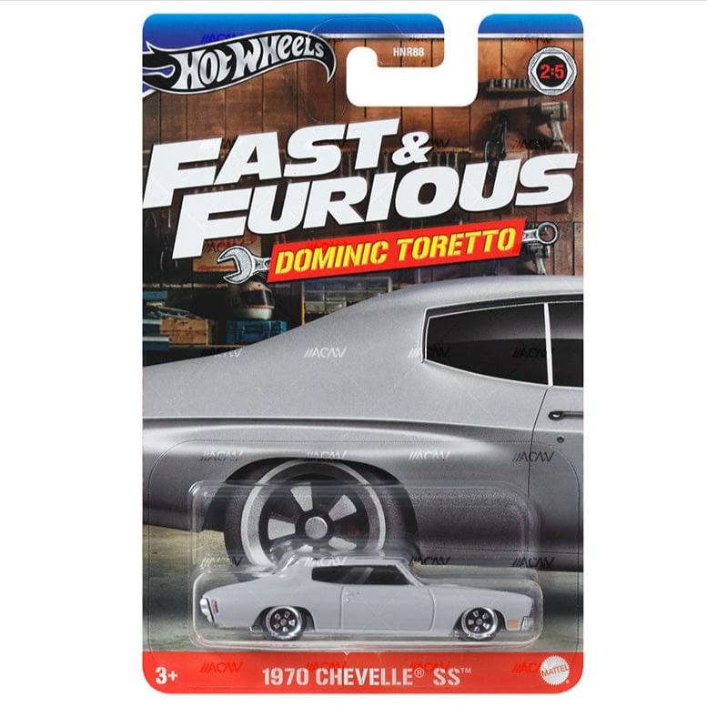 Hot Wheels Fast & Furious Dominic Toretto 1970 Chevelle SS Vehicles Exclusive Collection - No Cod Allowed On this Product - Prepaid Orders Only.