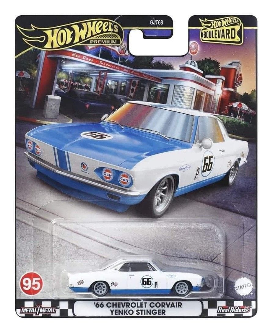 Hot Wheels Premium 2024 Boulevard 95. ’66 Chevrolet Corvair Yenko Stinger Exclusive Collection - No Cod Allowed On this Product - Prepaid Orders Only